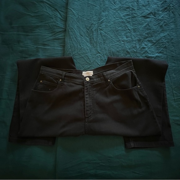 Coldwater Creek Black Jeans Women’s Size 14 With 12” High-Rise 30” Inseam - Picture 5 of 7